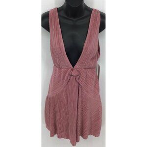 Free People Dress Size 2 Pink Crinkle Women New